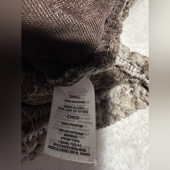 Grizzly Sherpa Brand Men’s Quarter-Zip Fleece Pullover Small Gray Oatmeal Color - Picture 8 of 10